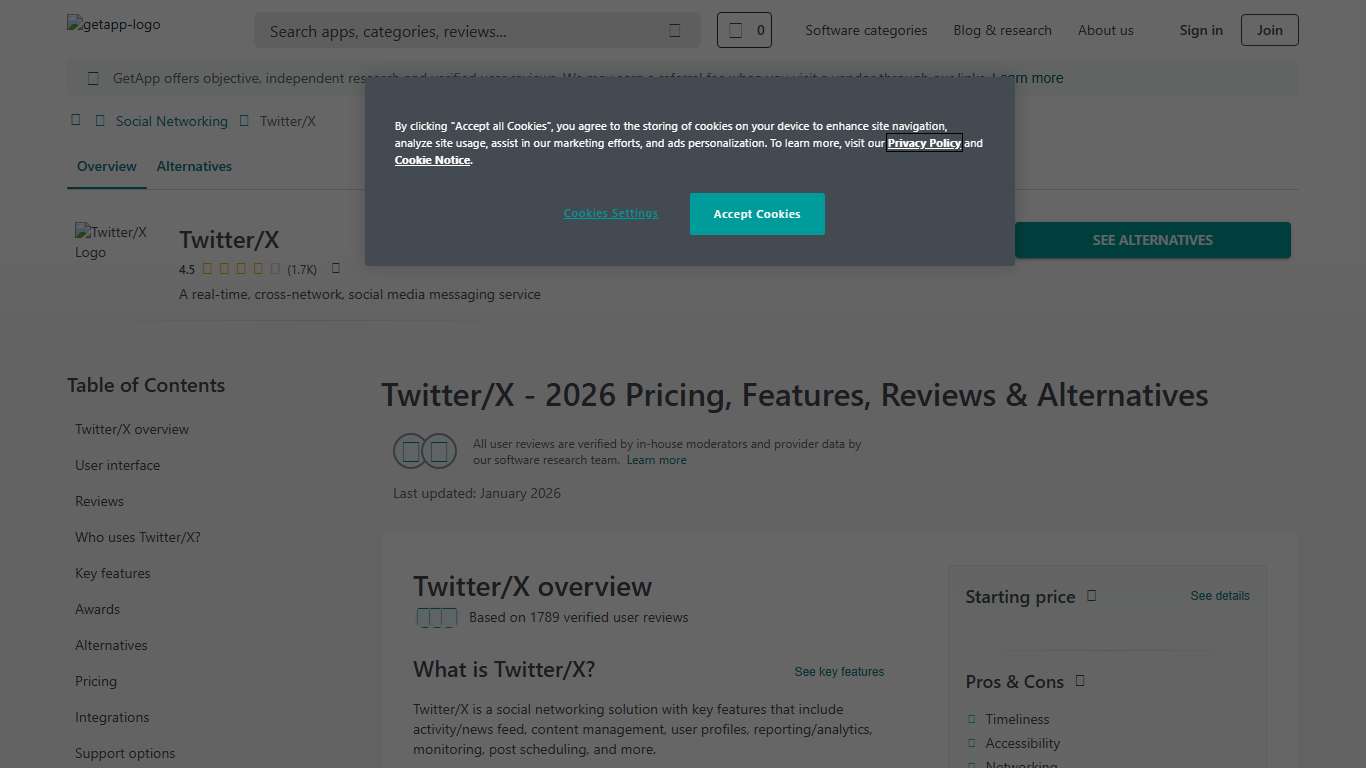 Twitter/X 2026 Pricing, Features, Reviews & Alternatives GetApp